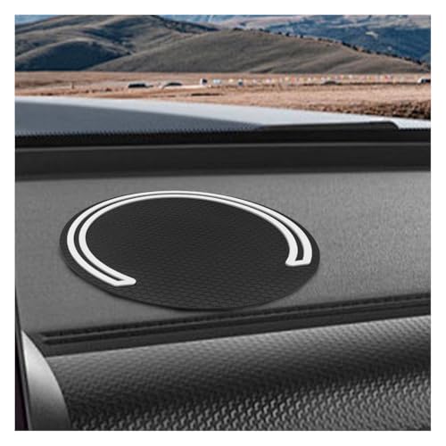 Craedli Car Dashboard Anti-Slip Mat, 6.14"×6.14" PVC Washable Reusable Car Dash Sticky Grip Pad, Multifunctional Cell Phone Holder Vehicle Strong Gripping Mat for GPS Sunglasses Keys Coins(C-Word)