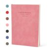 Craftdady Leather Soft Cover Journal Notebook 1 PCS 300 Pages Pink Notebooks for Work Journal for Men Women 11.34"x8.35" Thick Paper Journals for Writing School Home Office Essentials