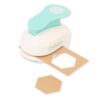 Craftelier - Hexagon Punch 2" (5 cm) Diameter, Lever Punch for Paper and Cardstock, Ideal for Scrapbooking and Crafts, Size 4.33 x 3.14 x 2.75 Inches