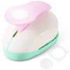 Craft Paper Punch, Circle Shape Lever Punch, Flower Shape Lever Action Paper Puncher for Card Making, Scrapbooking, Paper Craft DIY Projects, Notebook Decoration, Sticker Making