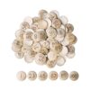 Craftplay Coconut Shell Number Counters 1-100 | Set of 100 | Eco-Friendly | Math Manipulatives | Natural Loose Parts disks for Early Childhood