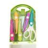 Craft Scissors 5 Pairs Decorative Set for DIY Cutting Scrapbooking Quilling Kids Designs School Stationary Office Use