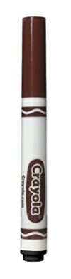 Crayola Broad Line Markers, Brown, 12 Count Bulk Markers