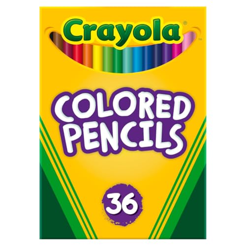 Crayola Colored Pencils (36ct), Kids Pencil Set, Pre-Sharpened Coloring Book Pencils for Kids & Adults, Arts & Crafts Supplies, Coloring Gift, Ages 3+ (Pack of 12)