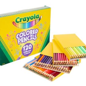 Crayola Colored Pencils Set for Kids (120ct), Cute School Supplies, Teacher Must Haves, Coloring Book Pencils, Bulk Colored Pencils for Boys & Girls, Ages 3, 4, 5