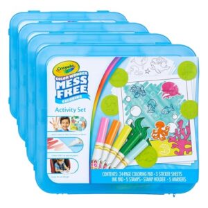 Crayola Color Wonder Mess Free Coloring Activity Set (30+ Pcs), Essential Easter Basket Stuffers for Kids, Travel Art Kit, Gift for Toddlers, Ages 3+ (Pack of 4)