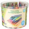 CRAYOLA MyFirst Jumbo Crayons - Assorted Colours (Pack of 24), Easy-Grip Colouring Crayons Perfect for Toddlers Hands, Ideal for Kids Aged 12+ Months