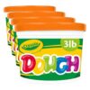 Crayola Orange Dough, 3 lb. Resealable Bucket, Toys for Kids, Gift (Pack of 4)