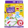 Crayola Spill Proof Paint Set Washable Paint for Kids, Teacher School Supplies & Essentials, Includes Brush & Paper, Arts & Crafts, Toddler Gift, Ages 3+