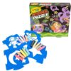 Crayola Stencil Puzzle Set, Space Theme, 8 Stencils with 15 Washable Sidewalk Chalk Sticks, Ages 4+