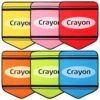 Crayon Carpet Seats 14X17 Inch Colorful Classroom Carpet Rugs Non Slip Floor Mats Back to School Crayon Cushions Decor for Preschool Kindergarten Daycare Elementary School Learning Play Areas 6PCS