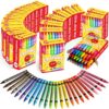 Crayons 24 Count, 24 Pack Crayons Bulk of 24 Colors, Premium Crayon for Toddlers & Kids, Art & Back to School Supplies for Kid, Durable & Non Toxic Crayon Kids Party Favors for Classroom & Home