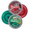 Crazy Aaron’s Ruby Red Slippers & Emerald City Green Putty 2 Pack – Stretchable Sensory Fidget Toy Set, Shimmer & Metallic Putty for Kids & Adults (.47 oz Each) – Non-Toxic – Ages 3+ – Made in USA