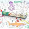 Crazy Little Books Mermaid Underwater 30Ft Giant Coloring Roll for Kids Fun Arts & Crafts Kit - Preschool Educational Fine Motor Skills & Creativity Development