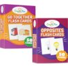 CreateFun 100 Go Together Opposites Flash Cards Set - Gifted Kids Learning