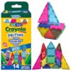 CreateOn Crayola Limited Edition Retro PIP Magnetic Tiles Set, Building Set for Kids, STEM Toys for Boys and Girls Ages 3 and Up, 14-Piece Set