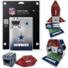 CreateOn Dallas Cowboys NFL Fan-Tiles Magnetic Match-Up Tiles | 17-Piece Building Set for Kids & Adults | Officially Licensed NFL Team Collectibles | Build, Play & Display (All 32 Teams Available)