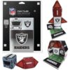 CreateOn Las Vegas Raiders NFL Fan-Tiles Magnetic Match-Up Tiles | 17-Piece Building Set for Kids & Adults | Officially Licensed NFL Team Collectibles | Build, Play & Display (All 32 Teams Available)