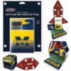 CreateOn NCAA Fan-Tiles Magnetic Match-Up Tiles for Michigan Wolverine Fans, 17-Piece Building for Kids & Adults, Officially Licensed NCAA Team Collectibles - Build, Play & Display
