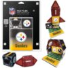 CreateOn Pittsburgh Steelers NFL Fan-Tiles Magnetic Match-Up Tiles | 17-Piece Building Set for Kids & Adults | Officially Licensed NFL Team Collectibles | Build, Play & Display (All Teams Available)