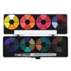 Creative Inspirations Professional Watercolor Paint Set - 48 Dye-Based Watercolor Paints for Adults - Compact, Vibrant, Travel-Friendly Set with Water Brush Pen and Mixing Lid