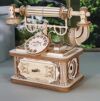 Creative Retro Telephone 3D Wooden Puzzle Tabletop Model Kit