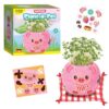 Creativity for Kids Plant-a-Pet Barnyard Pig Kit | Green Thumb Summer Crafts for Kids | Decorate, Plant & Grow Your Own Pet | Chia Seed Gardening Craft | Screen-Free Kids Activity (Ages 6+)