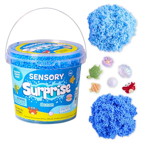 Creativity for Kids Sensory Surprise Ocean Kit | Crunchy Sensory Foam Toy for Kids | Dig, Squish & Discover Hidden Ocean Surprises | Mess-Free, Screen-Free Play (Ages 4+)