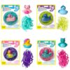Creativity for Kids Soap Noodles Bath Set Bundle - Pink Kitty, Aqua Blue Axolotl, Purple Mermaid & Green Shark with Character Ducks | Sensory Bath Toys (Ages 3+)