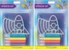 Creativity for Kids Window Art Outer Space - Create Your Own Window Art, Suncatcher Kits for Kids, Space Toy Stocking Stuffers for Kids (Pack of 2)