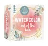 Creativity Out of the Box: Watercolor: Instruction Book, 30 Colouring Cards, 2 Colour Cards and 1 Brush