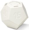 CREAVIVA Cube Pomodoro Timer - Flip to Start Countdown, Rechargeable Mini Productivity Timer for Study, Office, 11 Preset Times, Silent/Vibration, Time Management Tool for Kids & ADHD (White)