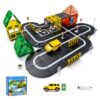Creotownia 98-Piece Magnetic Tiles Building & Road Set for Kids, Includes Sensor-Guided Car that Follows Road Lines + Traffic Signs,STEM Montessori Building Toy for Boys & Girls Ages 4–12