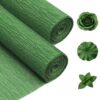 Crepe Paper: Green Crepe Paper Roll 9.8" x 8 ft Papel Crepé para Piñatas