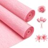 Crepe Paper: Pink Crepe Paper Roll 9.8" x 8 ft Papel Crepé para Piñatas