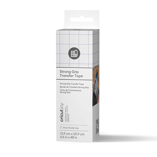 Cricut Standard Transfer Tape for Vinyl, 13.9cm x 1.2m, Medium Tack Clear Transfer Paper | Ideal for Permanent Vinyl, Stickers, Signs & DIY Crafts, Residue-Free Transfer Joy Machine
