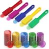 Criskrfan Upgraded Bingo Set, 5-Pack Bingo Wand& 100 Metal Bingo Chips, Random Colors - Large Group Game, Family Night, Sensory Activity, Educational Science Tool