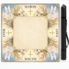 Cross Wheat Dove in Mahjong Mat, Non Slip American Mah Jongg Table Mat
