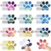 Crtiin 100 Pcs Sensory Strips Anxiety Mindfulness Stickers Stress Breathing Sensory Sticker Different Textures Rough Tactile Tape for Mental Health Adults Desk Anxiety Relief(Paw)