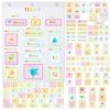 Crtiin 139 Pcs Rainbow Daily Morning Board White Circle Time Calendar Week Month Year Weather Seasons Positive Affirmations Letter Number for Homeschool Preschool Activities