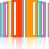 Crtiin 24 Pieces Reading Guide Strips Overlay Guide Strips for Kids Colored Overlays Bookmarks Line Trackers for Kids Dyslexia Reading Strips Student Tools(Mixed Colors)