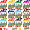 Crtiin 96 Pack Mixed Colors Set of Washable Dot Markers 0.5 oz Bingo Daubers Bulk Washable Art Markers in 24 Colors Paint Craft Kit for Art and Crafts Painting Coloring Bingo Supplies