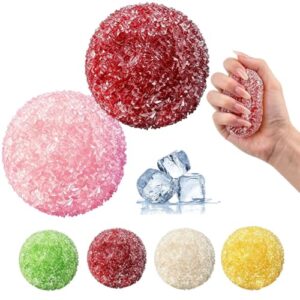 Crunchy Crystal Squeeze Stress Ball Textured Fidget Sensory Hand Toy Portable Relief Hand Squeezer Daily Tension Release