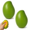 Crunchy Mango, Slow Rise Color Changing Stress Ball, Mango Toy with Crunchy Sound Effect, Sensory Stress Relief Tool for Office Desk, Portable Anxiety Management Tool (2pcs)
