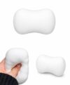 Crunchy Soap Squishy ASMR Toy, Bead Filled Realistic Bar Soap Stress Ball, Handmade Soap Shape Squeeze Fidget Toy, Non-Rebound Sensory Toy for Anxiety Relief, Office Desk, Adults,1PCS（White）