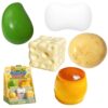 Crunchy Squishy, ASMR Soap Mango Pudding Cheese Potato Stress Ball Jumbo Giant Slow Rising Bead Squishies Toys Squeeze Fidget Realistic Fruit Squeezable Toy