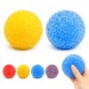 Crunchy Squishy，Slushy Squishy, Waxberry Ice Skin Fidget Toy (Yellow + Blue)