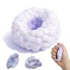 Crunchy Squishy Stress Ball, Crunchy Stress Ball with Beads, ASMR Smoothie Squeeze Toy, Anxiety Relief Fidget Ball for Adults & Kids, Party Favors (Purple)