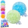 Crunchy Squishy Stress Ball, Ice Skin Fidget Sensory Toy, Waxberry Moldable Wax Cracking Squishies with Slush Texture, Slushy Satisfying Handcrafted Crystal Mochi Squeeze for Stress Relief