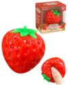 Crunchy Strawberry Squishy ASMR Bead Filled Realistic Handmade Bar Strawberry, Crunchy Asmr Stress Ball, Realistic Bar Strawberry Shape Bead